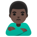 Man Pouting Emoji Google