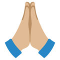 Folded Hands Emoji Google