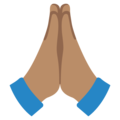 Folded Hands Emoji Google