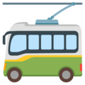 Trolleybus Emoji Google