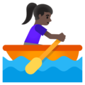 Woman Rowing Boat Emoji Google