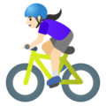 Woman Biking Emoji Google