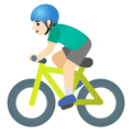 Man Biking Emoji Google