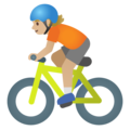 Person Biking Emoji Google