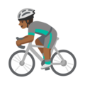 Man Biking Emoji Google