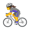 Woman Biking Emoji Google