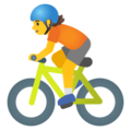 Person Biking Emoji Google