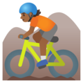 Person Mountain Biking Emoji Google