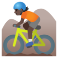 Person Mountain Biking Emoji Google