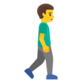 Man Walking Facing Right Emoji Google
