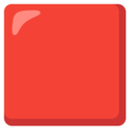 Large Red Square Emoji Google