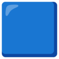Large Blue Square Emoji Google
