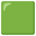 Large Green Square Emoji Google