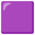 Large Purple Square Emoji Google