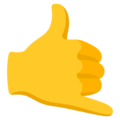 Call Me Hand Emoji Google