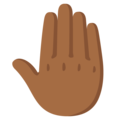 Raised Back Of Hand Emoji Google