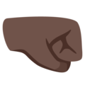 Right Facing Fist Emoji Google