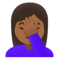 Woman Facepalming Emoji Google