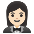 Woman In Tuxedo Emoji Google