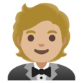 Person In Tuxedo Emoji Google