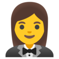 Woman In Tuxedo Emoji Google