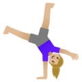 Woman Cartwheeling Emoji Google