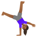 Woman Cartwheeling Emoji Google