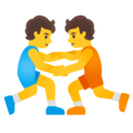 People Wrestling Emoji Google