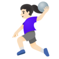 Woman Playing Handball Emoji Google