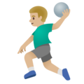 Man Playing Handball Emoji Google