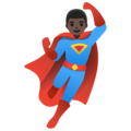 Man Superhero Emoji Google