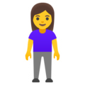 Woman Standing Emoji Google
