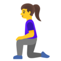 Woman Kneeling Emoji Google