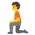 Person Kneeling Emoji Google