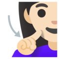 Deaf Woman Emoji Google