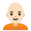 Person Bald Emoji Google