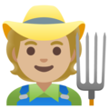 Farmer Emoji Google