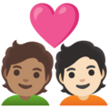 Couple With Heart Emoji Google