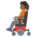 Person In Motorized Wheelchair Emoji Google