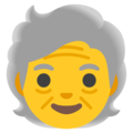Older Person Emoji Google