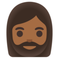 Woman Beard Emoji Google