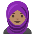 Person With Headscarf Emoji Google