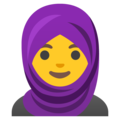 Person With Headscarf Emoji Google