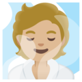 Person In Steamy Room Emoji Google