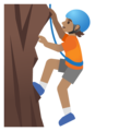 Person Climbing Emoji Google