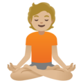 Person In Lotus Position Emoji Google
