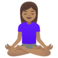 Woman In Lotus Position Emoji Google