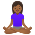 Woman In Lotus Position Emoji Google