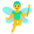 Man Fairy Emoji Google