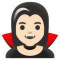 Woman Vampire Emoji Google
